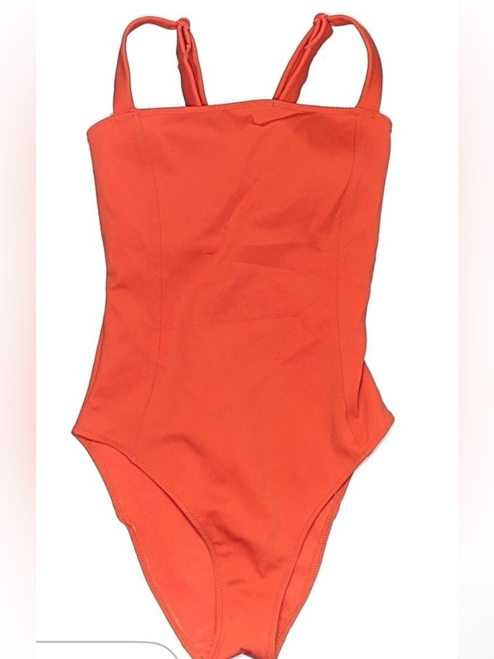 Good American Bright Orange S/M One-Piece Swimsuit